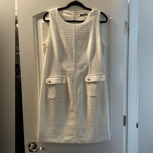 Tommy Hilfiger size 14 white sheath dress sleeveless